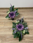 Komplet nagrobny DALIA fiolet stroik Wielkanoc