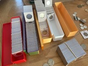 Pudełko organizer na monety w holderach 38x38mm numizmatyka