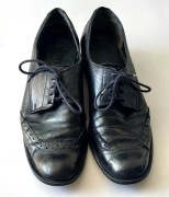 Buty eleganckie damskie Lasocki czarne skórzane sznurowane klasyczne