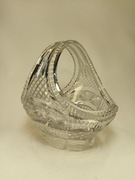 Stary, kryształowy koszyczek. Szklany. Vintage. 19cm. 24%PbO Duży, Kryształ