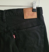 Levi's 501 crop 28x30 W28 L30 levis levisy spodnie jeansy czarne straight 