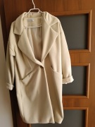 Używany płaszcz damski kremowy Velsatino rozmiar XL patrz OPIS
