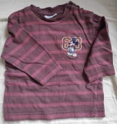 Bluzka/koszulka z dł.rękawem unisex z Myszką Mickey, na roczek, tanio