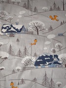 Promocja mikołaja.Tkanina bawełniana -zima -1m