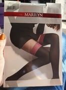 Rajstopy Marilyn r. 1/2 czarno-zielone