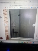 Parawan nawannowy dwuczęściowy New Trendy 110 x 140 cm transparentny