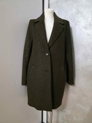 Płaszcz z wełną Tom Tailor zielony khaki