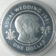 Bermudy 1 Dolar, 1981r.  Ślub Karola i Diany (028)