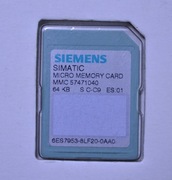 SIEMENS SIMATIC 64 KB KARTA PAMIĘCI 100% OK 6ES7953-8LF20-0AA0