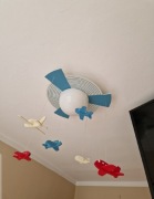 Śliczny żyrandol SAMOLOTY do dziecięcego pokoju 