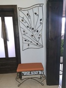 Wieszak, lustro, siedzisko