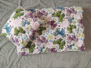 Pościel do przedszkola żłobka kołdra + poduszka komplet motylki + worek