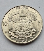 BELGIA 10 Francs 1972 ŁADNA
