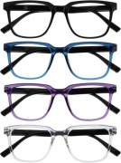 Okulary do czytania OPULIZE OCA okrągłe sprężynowe +1 00