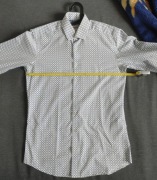 Koszula MAXIM Slim Fit M39-40 biała w kratkę