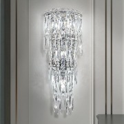 Lampa ścienna do wnętrz kryształowa 