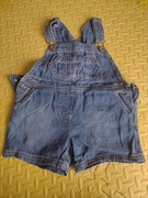 Kombinezon ogrodniczki spodenki jeansowe 104