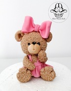 Figurka 3D z masy cukrowej - Pani Miś