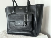 Nowa torebka Ochnik z czarnej skóry