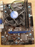 Płyta mini ATX + procesor Intel CORE i4590 + 8 G RAM  BCM