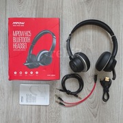 zestaw słuchawkowy z mikrofonem bluetooth 5 słuchawki Mpow HC5 przewodowe