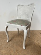 Krzesło w stylu Ludwik XV z plecionką