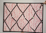 Tablica ozdobna ramka do zdjęć notatek do postawienia różowa