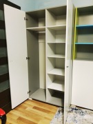 Szafa młodzieżowa, Meblik YO 100 uni fresh, biała, 100x200cm