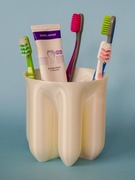 NINA - kubek na szczoteczki, 6 miejsc, organizer łazienkowy