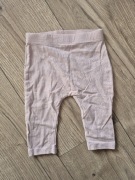 George legginsy niemowlęce dziewczęce pudrowy róż gładkie basic 68 