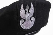 Polski Wojskowy BERET z ORZEŁ haft czarny r. 56
