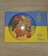 Zestaw ukraińskich monet obiegowych 2014 roku