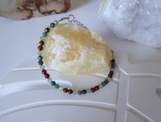 CZAROITU CZAR Bransoletka kamienie Peridot Rubin w kianicie Jaspis czerwony