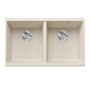 Blanco Subline zlewozmywak dwukomorowy podblatowy