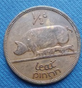 Moneta Irlandia 1/2 pensa 1941