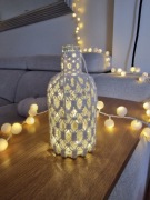 Lampion butelka lampka boho makrama lampki gratis
