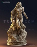 Figurka druk 3D żywica 12K " Starfire Statue - F1265 " - 120 mm