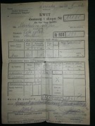 KWIT dostawy i skupu 1952 r. 