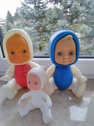 Stara zabawka z czasów Prl kolekcja lalka plastik biała