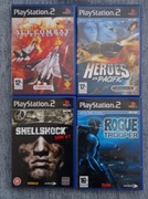 ACE COMBAT, HEROES OF THE PACYFIC, SHELLSHOCK, ROGUE TROOPER. ZESTAW