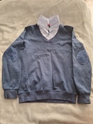 Stylowa bluza męska z wszytą koszulą – rozmiar M