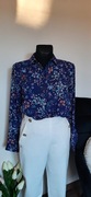 Granatowa bluzka w kwiatowy print primark rozmiar 34