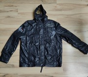 Camp David XXL czarna męska kurtka kaptur jesień przeciwdeszczowa 