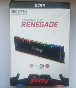 Pamięć DDR4 Kingston Renegade 128 GB (4x32) 3600MHz  RGB