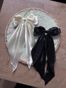 Dwie spinki duże kokardy