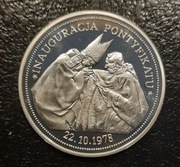 Srebrny medal Jan Paweł 2 Inauguracja Pontyfikatu