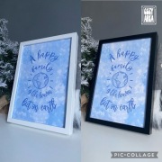 Plakat A4 "A happy family..." - definicja + ramka