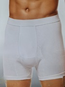 Bokserki z rozporkiem bawełna prążkowana podwójny przód i krocze