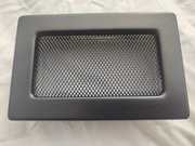 Kratka kominkowa wentylacyjna 11x17 z siatką CZARNA matowa