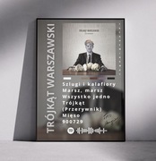 Plakat Taco Hemingway trójkąt warszawski bez ramki a3